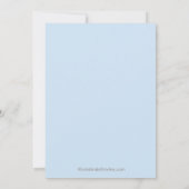 ママ男の赤ちゃんベビーシャワー招待状 招待状 (裏面)