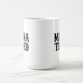 ママ疲れた(ママのスプーン試してみた)ビッグマグカップ コーヒーマグカップ (中央)