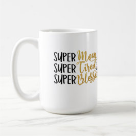 ママ疲れてマ賛美グ コーヒーマグカップ