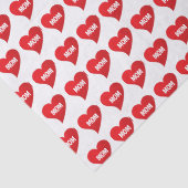 ママ白赤いハートパターエレガントンモダンかわいい 薄葉紙 (詳細)
