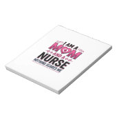 ママ看護師 ビンテージ風彫刻Tシャツ Nothing Scares Me ノートパッド (回転)