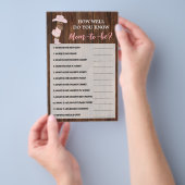 ママ知ってるオウム女性のカーボーイシャワーゲームカード チラシ (ハンドル)