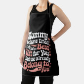 ママ私たちはあなたへの贈り最高の物を見つけようとしたよ エプロン (インサイチュ)