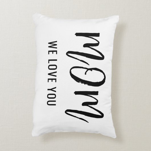 ママ私たちは愛してあなたカスタムを愛する母の日ギフト アクセントクッション (裏面(縦))