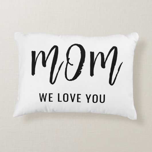 ママ私たちは愛してあなたカスタムを愛する母の日ギフト アクセントクッション (裏面)