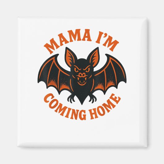 ママ私のホーム来こうもりティー_1 マグネット (正面)