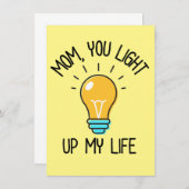 ママ私の人生を明るくする//おもしろい母の日 (正面/裏面)