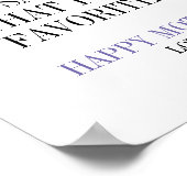 ママ私はお気に入りのお母さんの日のポスター ポスター (角)