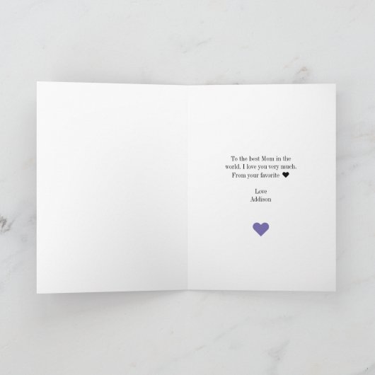 ママ私はお気に入りのお母さんの日刺代 カード (内部)