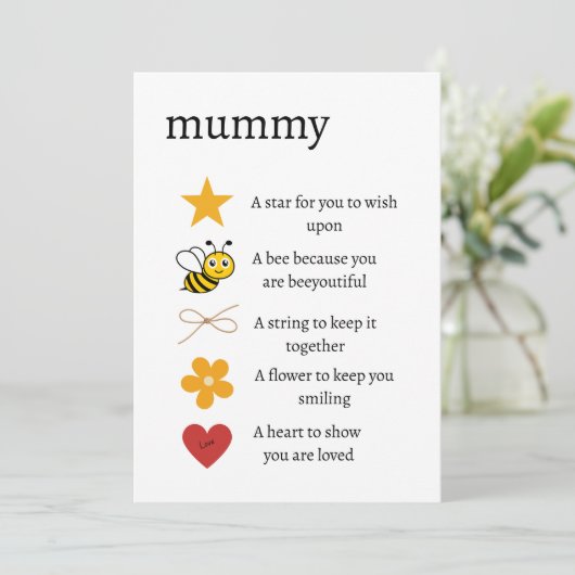 ママ私はギフトを愛し、トークン私はギフトを愛し、感謝 シーズンカード (スタンド正面)