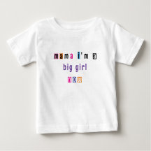 「ママ私は今ビッグガールだ」カスタマイズ可能なtシャツ