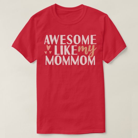 ママ素晴らしと同じ Tシャツ (デザイン正面)
