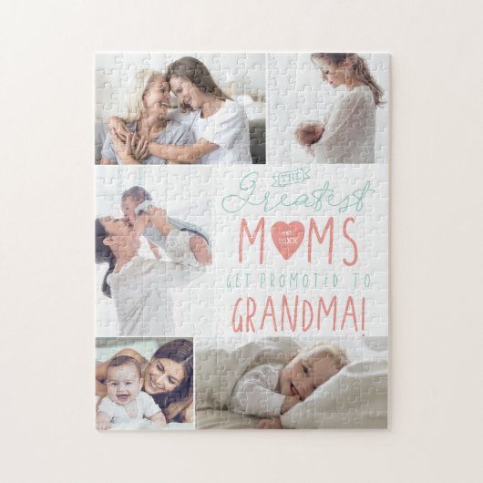ママ素晴らしはおばあちゃんの写真に昇進 ジグソーパズル (縦)