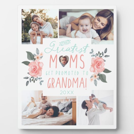 ママ素晴らしはおばあちゃんの写真に昇進 フォトプラーク (正面)