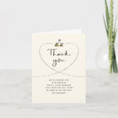 ママ素朴ビー赤ちゃんシャワー サンキューカード (正面)