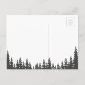 ママ素朴ベア |赤ちゃんシャワー インビテーションポストカード (裏面)