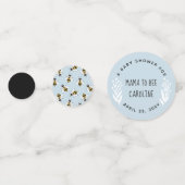 ママ素朴ーへビー男の赤ちゃんシャワーテーブル紙吹雪 コンフェッティ (裏面)