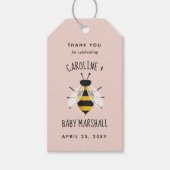 ママ素朴ービー女の子シャワー好意ギフトラベル ギフトタグ (正面)