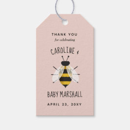 ママ素朴ービー女の子シャワー好意ギフトラベル ギフトタグ