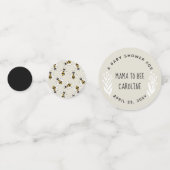 ママ素朴ーtoビー赤ちゃんシャワーテーブル紙吹雪 コンフェッティ (裏面)