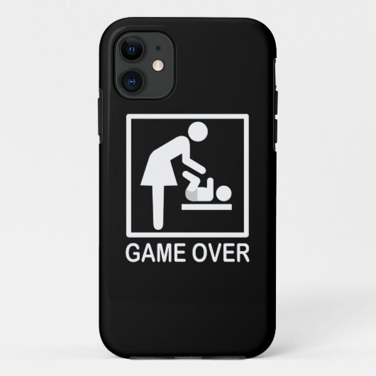 ママ絵文字の上のゲーおもしろいム Case-Mate iPhoneケース (裏面)