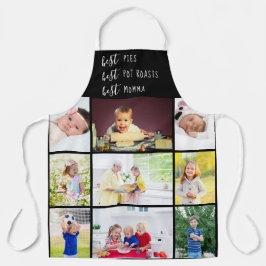 ママ編集可能9フォト エプロン