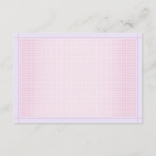 ママ腹サイズ紫色の女の子ベビーベイビーシャワーゲーム エンクロージャーカード (裏面)