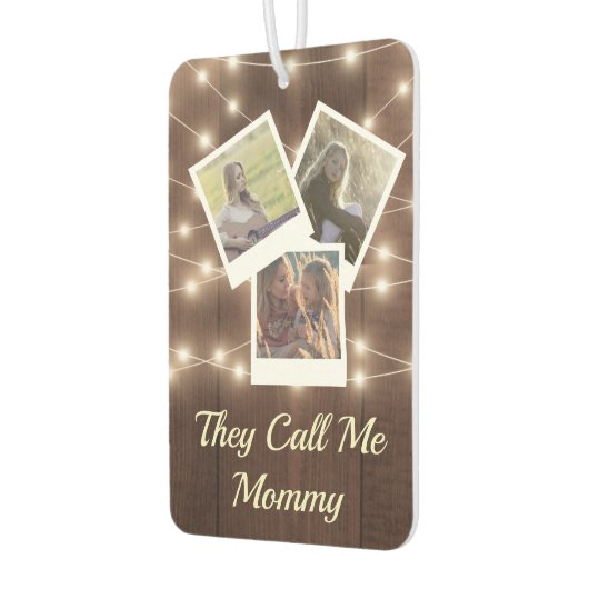 ママ自動車ベビーデザイン自分の家族の写真 カーエアーフレッシュナー (左)