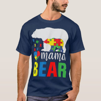 ママ自閉症の意識 Tシャツ