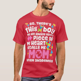ママ自閉症男性へ女の子の子の子の先生S Tシャツ