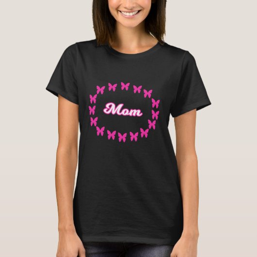 ママ蝶々 Tシャツ (正面)