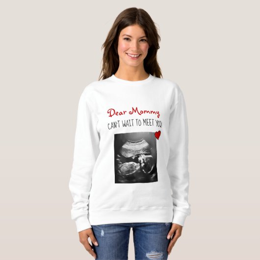 ママ親愛は会うのを待ち遠しい！ スウェットシャツ (正面フル)