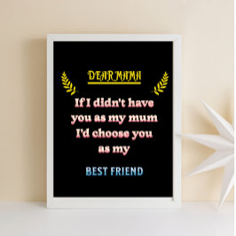 ママ親愛ウォール ポスター