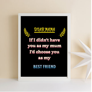 ママ親愛ウォール ポスター