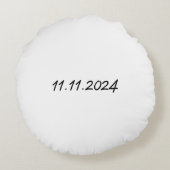 ママ設立年 | 母パーソナライズされた日 ラウンドクッション (裏面)