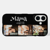 ママ設立3枚写真キッズ名前楽しい Case-Mate iPhoneケース (裏面 (横))