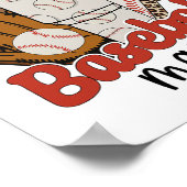 ママ試合日ビーブマザーズ女子野球ママ ポスター (角)