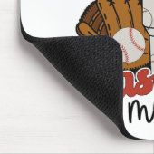 ママ試合日ビーブマザーズ女子野球ママ マウスパッド (コーナー)
