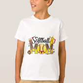 ママ試合日ビーブマザーズ日女ソフトボールママ Tシャツ (正面)