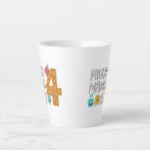 ママ誇りを持った・オブ・フォー カフェラテマグ (正面)