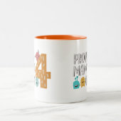 ママ誇りを持った・オブ・フォー ツートーンマグカップ (中央)