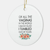 ママ誕生日ギフト母の日ギフトママ セラミックオーナメント (左)