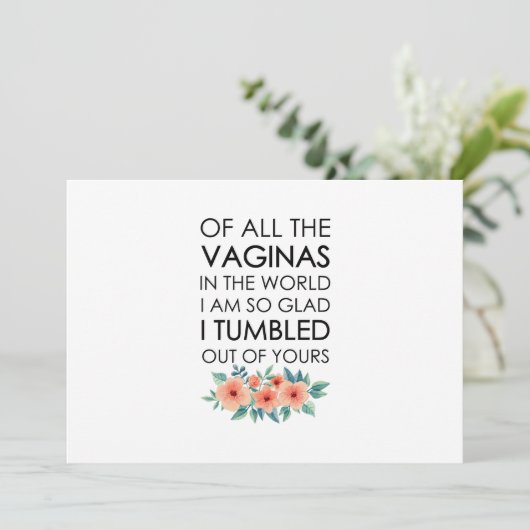 ママ誕生日ギフト母の日ギフトママ 招待状 (スタンド正面)