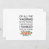 ママ誕生日ギフト母の日ギフトママ 招待状 (正面/裏面)