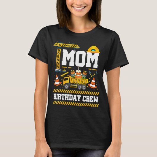 ママ誕生日クルー母の日建築誕生日 Tシャツ (正面)