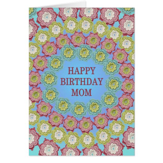 ママ誕生日クロシェ花 (正面)