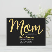 ママ誕生日シンプルマザーズ日パーティー 招待状 (スタンド正面)