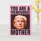 ママ誕生日トランプおもしろいユーモア挨拶カード カード (黄色い花)