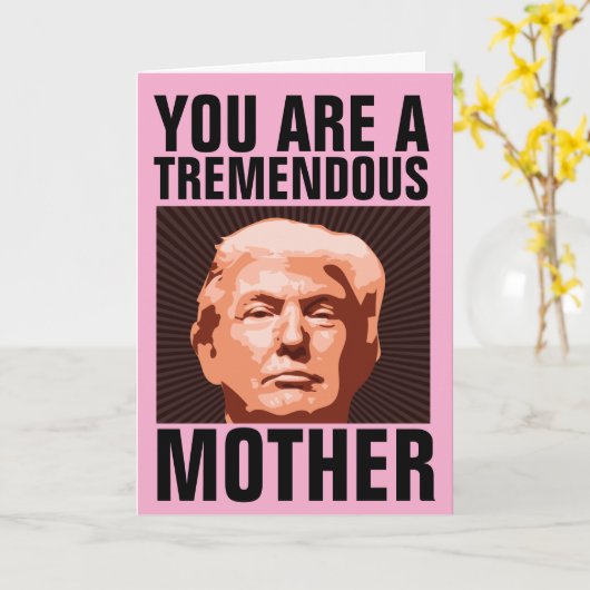 ママ誕生日トランプおもしろいユーモア挨拶カード カード (黄色い花)