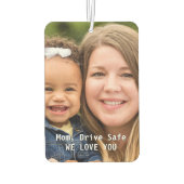 ママ誕生日ドライブカスタムセーフフォトカー カーエアーフレッシュナー (裏面)